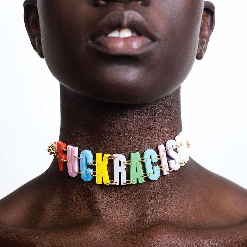 Melody Ehsani FUCK RACISM CHOKER